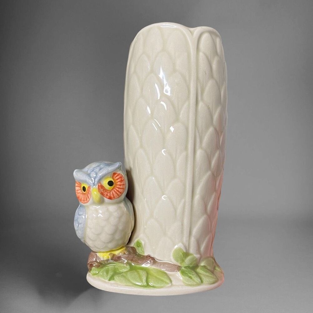 Vintage Takahashi owl vase